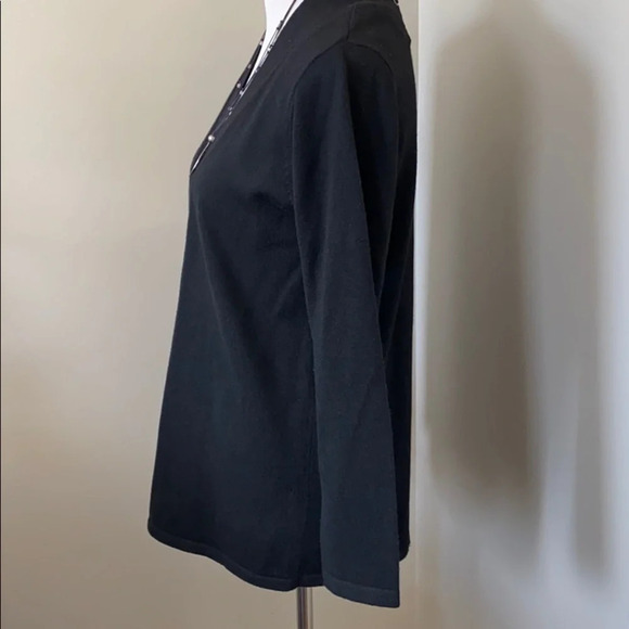 {John + Jenn} Cardigan w/crisscross ribbon detail - Picture 4 of 6